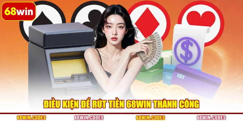 Điều kiện để rút tiền 68WIN thành công