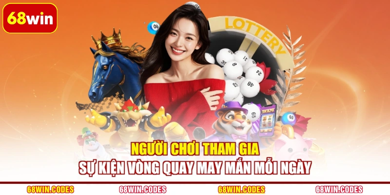 Người chơi tham gia sự kiện vòng quay may mắn mỗi ngày